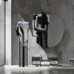 Tondeuse à cheveux professionnelle sans fil pour hommes avec lames en acier inoxydable et écran LCD – Kit de coupe de cheveux Fade - Product Image 3
