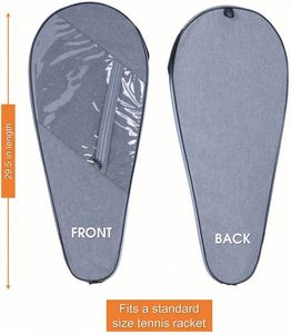 Housse de raquette de tennis personnalisée légère en polyester avec bandoulière réglable et rembourrée - Product Image 4
