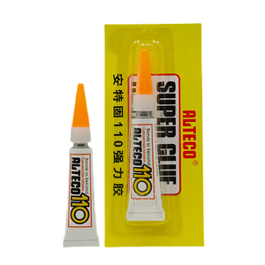กาวอัลเทโก <span class=keywords><strong>110</strong></span> ซุปเปอร์กาว แห้งเร็ว แรงยึดติดสูง กาวซุปเปอร์สตรอง พาวเวอร์กาว 3 กรัม 12 ชิ้น/การ์ด (ขายส่ง) - Product Image 3