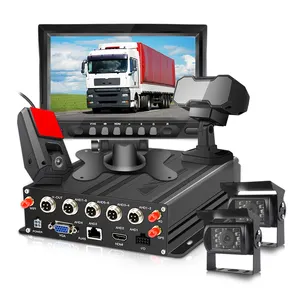 אוטובוס משאית צי ניהול 4CH SD DVR רכב ADAS DSM בזמן אמת GPS 4G Wifi 1080P MDVR מצלמה מערכת