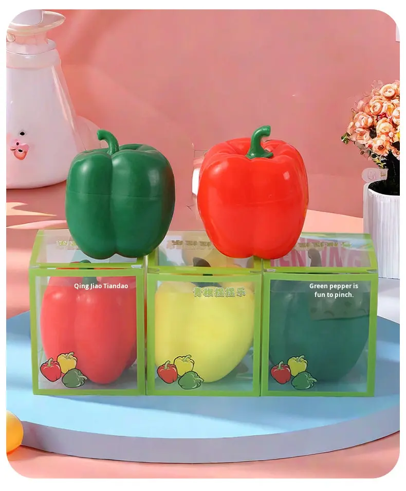 Chili pepper squeeze-random color/powder filled OPP Bag