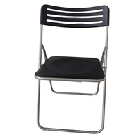 Chaise pliante en métal en plastique léger chaises pliables portables d'extérieur chaises de jardin rembourrées suspendues pour les événements C0062