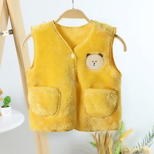 Gilet Enfant en Velours Double Face Épais Automne Hiver 2020 pour Vêtements Enfants et Blousons – Vente en Gros - Product Image 4