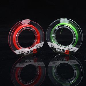 Línea de Pesca Trenzada X8 PE de 50 m y 0.8 kg, Línea de Pesca en Hielo de Alta Resistencia, Multicolor, Duradera, Línea Principal para Pesca en el Mar - Product Image 4