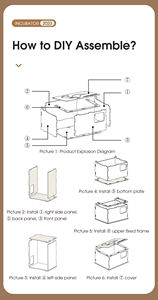 WONEGG Matériau <span class=keywords><strong>en</strong></span> bois Commercial 9 Egg Température constante Entièrement automatique Petit incubateur à vendre - Product Image 6