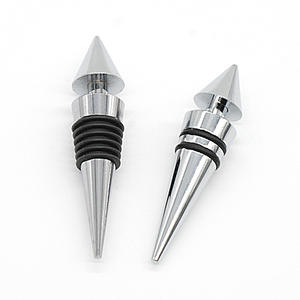 Bouchon de bouteille de vin en alliage de zinc à pointe acérée, personnalisable, design écologique, vente en gros directe usine - Product Image 6