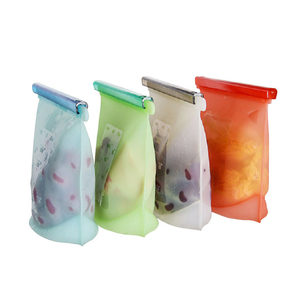 Custom Reusable Pouch Container Packing Set Food Grade Silicone <b>Bag</b> - Product Image 3