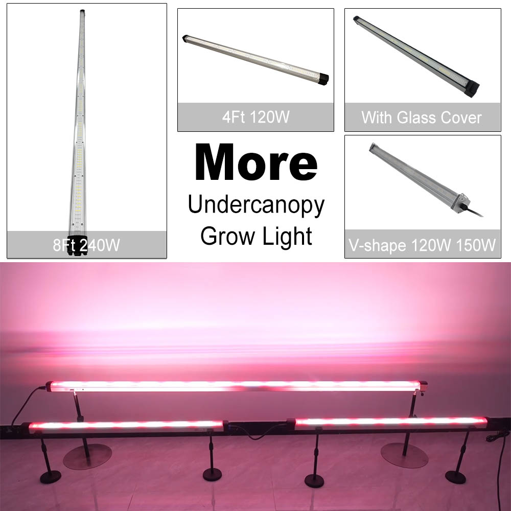 V Shape Two Sided Luminescence Grow Light 120W 150W Samsung Full