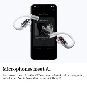 Auriculares Nothing Ear (Open) de diseño abierto con ganchos para las orejas, BT 5.3, carga rápida, compatibles con iPhone y Android - Product Image 5