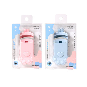 Rizador de Pestañas LMLTOP Cat Paw de Ángulo Amplio, Paquete Individual A339, Rosa y Azul - Product Image 1
