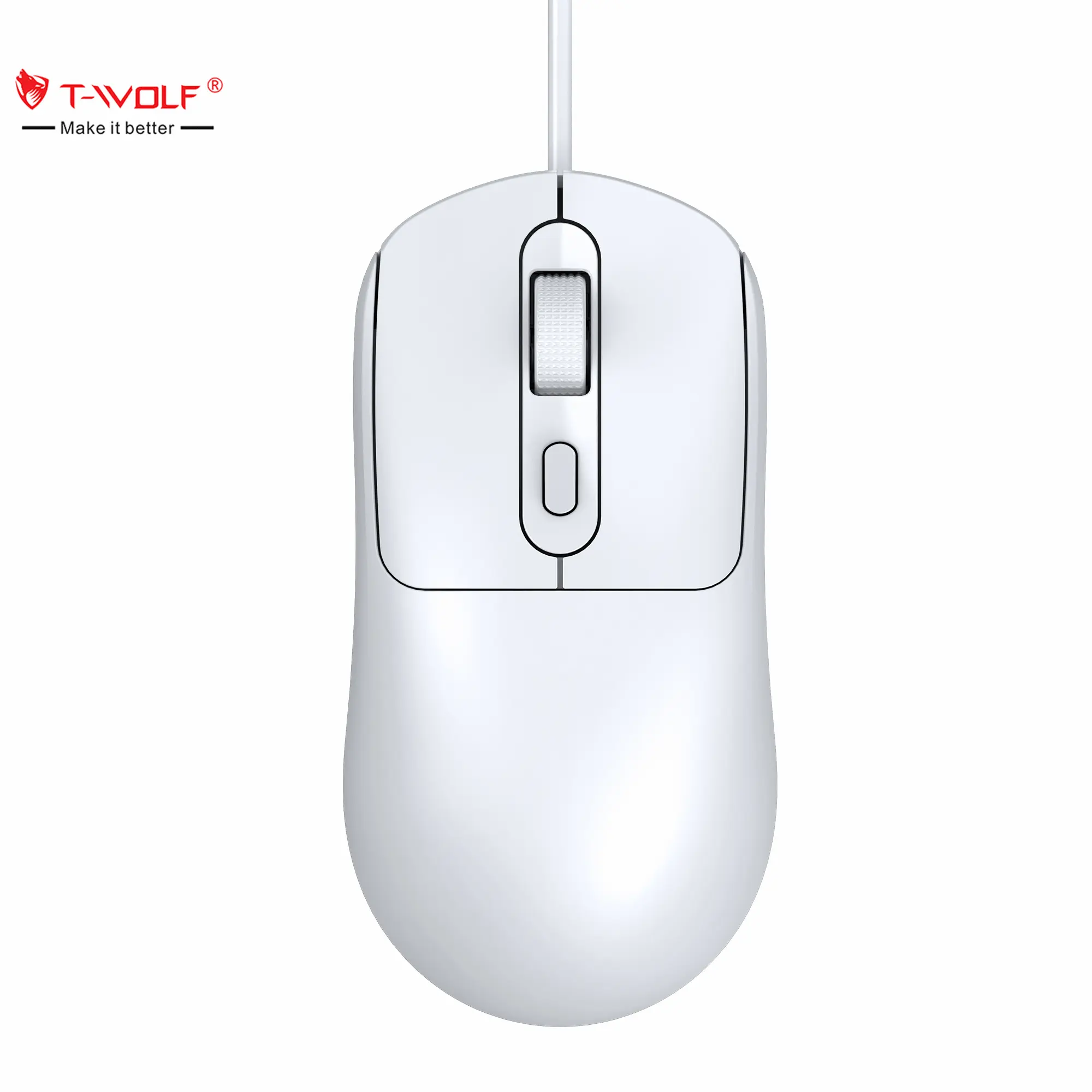 T-WOLF Personalized mouse G580 Wired office mouse 4D business normal mouse mice for laptop desktop