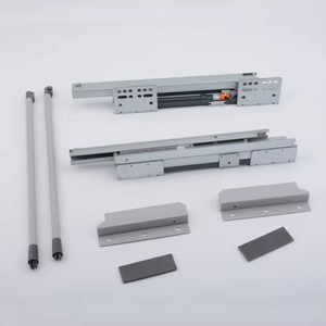 Riel deslizante de cierre suave para cajón de cocina, riel guía silencioso con amortiguación, tirador ajustable tridimensional, resistente, carga de 31-50 kg - Product Image 3