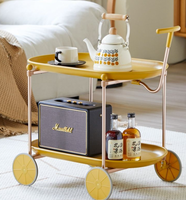Chariot de rangement mobile moderne de luxe léger, style INS, armoire rotative créative, meuble de rangement simple pour cosmétiques