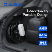 Cargador Portátil para Vehículos Eléctricos de 3.5KW, Tipo 2, 16A, Cable de 5M, Garantía de 24 Meses