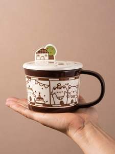 Vente en gros de tasses à café en céramique de haute qualité, <span class=keywords><strong>tasse</strong></span> à café en <span class=keywords><strong>porcelaine</strong></span> unique avec soucoupe et cuillère, ensemble pour cadeau - Product Image 5