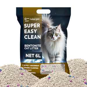 En çok satan yüksek emici yüksek aglomerasyon koku kontrolü düşük toz bentonit kedi kumu - Product Image 1