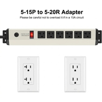 Multiprise PDU 4800J 20 A avec protection contre les surtensions, cordon d'extension de 3 m, prises universelles à espacement large pour garage industriel