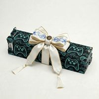 Ensemble de supports et poussoirs de Mahjong américain, 4 pièces, style cyber, en PVC imprimé UV, 17,5 pouces, vente en gros OEM