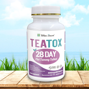 Wins Town Extraits Naturels de Plantes Teatox 28 Jours Ventre Plat Produits Ventre Plat Compléments Alimentaires pour la Détoxification de la Graisse Abdominale - Product Image 5