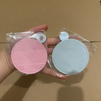 Zonyin Pu cuir Logo personnalisé Mini poche ronde miroir en métal Portable voyage maquillage petit miroir pour sac à main