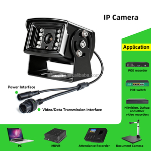 Cámara de Reversa Impermeable IP68 para Vehículos, Camiones y Autobuses, Cámara Trasera de Respaldo con Red <span class=keywords><strong>IPC</strong></span> POE AHD 1080P y Conector RJ45 de 6 Pines - Product Image 3