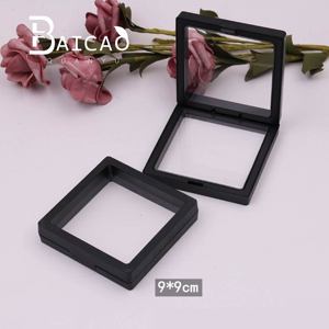 Boîte <span class=keywords><strong>de</strong></span> présentation rigide en carton pour bijoux, avec membrane transparente et cadre flottant, pour boucles d'oreilles, pièces <span class=keywords><strong>de</strong></span> monnaie, médailles et médaillons, à <span class=keywords><strong>fermeture</strong></span> magnétique - Product Image 4