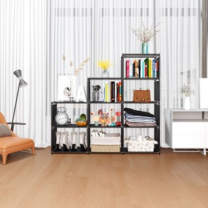 Organizador de almacenamiento de armario portátil moderno de 9 cubos, estantería de 3 capas para estantería/Almacenamiento de ropa en la sala de estar - Product Image 5