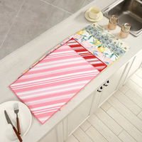 Tapis de séchage rectangulaire en microfibre pour cuisine, absorbant l'eau, pour évier et comptoir