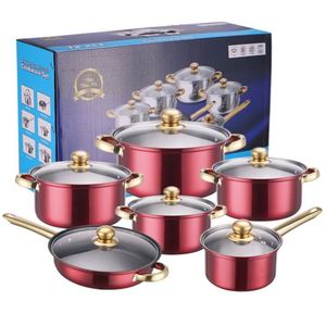 Juego de Utensilios de Cocina Clásicos de Acero Inoxidable con Sartén Antiadherente, Mango Chapado en Oro Ecológico, Juego de Cocina de 1 Pieza - Product Image 6