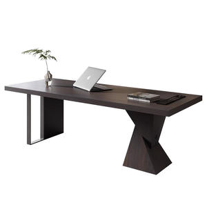 โต๊ะทำงานในบ้านแบบมินิมอลโต๊ะอ่านหนังสือไม้เนื้อแข็งทนทานโต๊ะคอมพิวเตอร์สำหรับห้องนั่งเล่นโซฟาด้านหลัง - Product Image 5