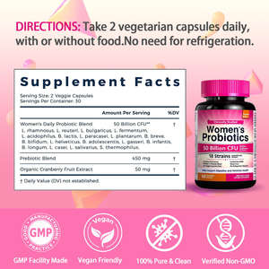 Cápsulas <span class=keywords><strong>de</strong></span> Probióticos HDK, Salud Digestiva, Apoyo Inmunológico, Suplemento <span class=keywords><strong>de</strong></span> <span class=keywords><strong>Flora</strong></span> <span class=keywords><strong>Intestinal</strong></span>, Lactobacillus, Bifidobacterium, Suplemento Dietético - Product Image 2