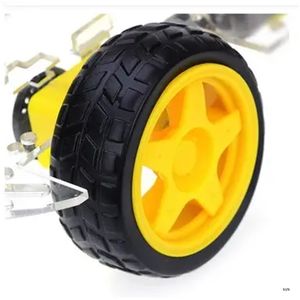 Chasis <span class=keywords><strong>de</strong></span> coche <span class=keywords><strong>de</strong></span> 6V CC, Kit DIY, codificador <span class=keywords><strong>de</strong></span> velocidad, caja <span class=keywords><strong>de</strong></span> batería, coche <span class=keywords><strong>de</strong></span> 4 ruedas motrices 4WD - Product Image 2