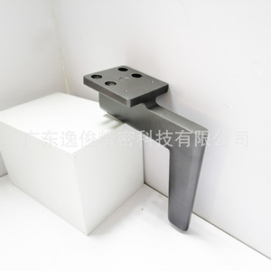 Yijun Right Angle L Shape Aluminum Alloy Furniture <b>Legs</b> Graphite Black Heavy Duty Modern Minimalist Cabinet <b>Sofa</b> Support - Product Image 2