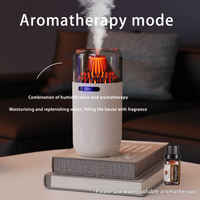 Humidificateur de bureau en forme de volcan, diffuseur d'air de 350ml, diffuseur d'huile essentielle USB pour la maison, le bureau et la chambre à coucher