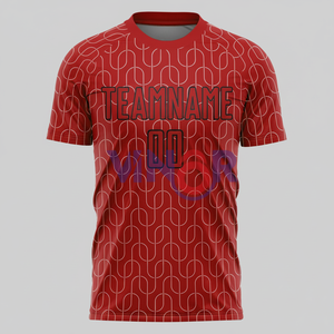 Proveedor al por mayor Nuevo diseño Ropa deportiva Balón de fútbol Jersey Camiseta de fútbol de alta calidad con patrón personalizado Servicio OEM - Product Image 1