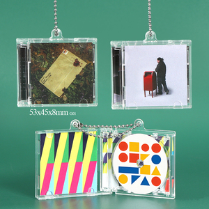 SUNSHING Custom NFC Mini Music Song Album Keychain Blank Mini CD <b>Case</b> with NFC Chip Personalized Album Cover DVD Blister Box - Product Image 1