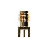 SMA Female PCB Mount Connector 50 Ohm DC-6GHz Through Hole Solder 4 Pin Flange Jack for 2G 3G 4G 5G WiFi RF Module Board