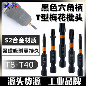 Fuxin T30 <b>Torx</b> Screwdriver <b>Bit</b> S2 Alloy Steel Hex Shank Magnetic Black Oxide Finish - Product Image 5