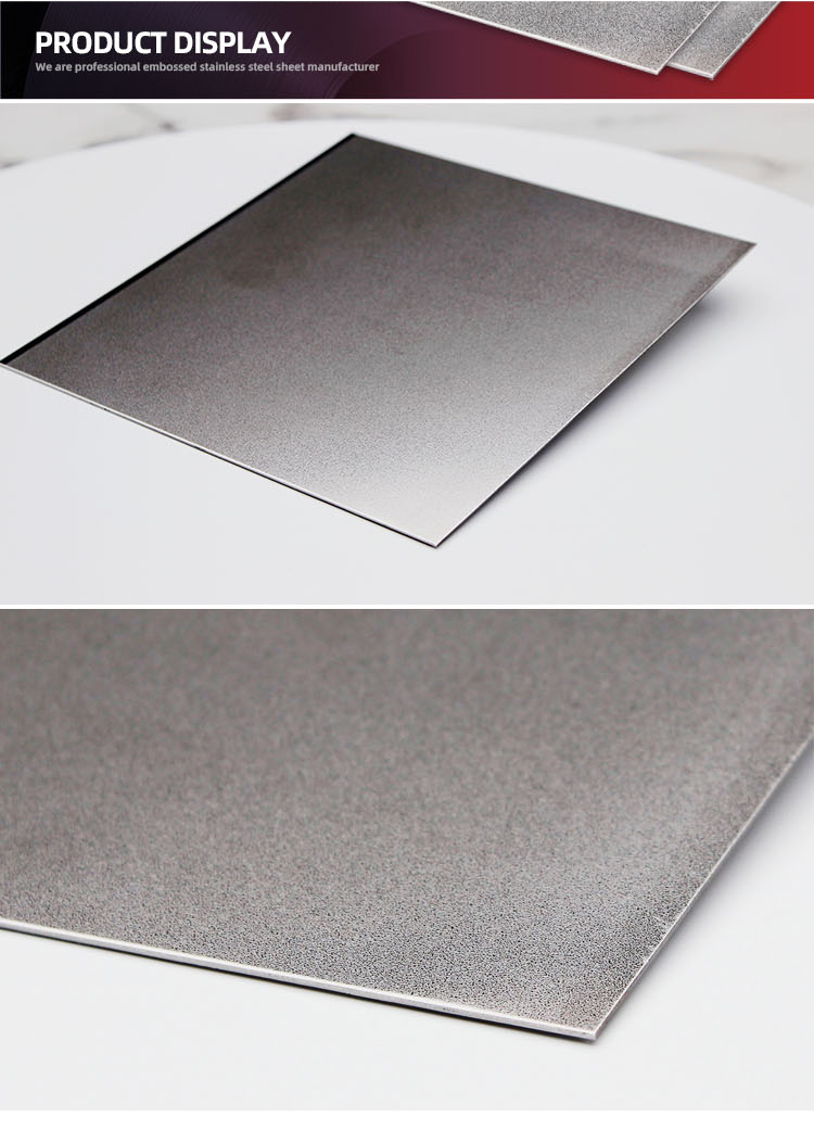 2438mm Length Sandblasted Stainless Steel Plate For Kitchen Cabinet Decor