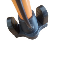Pompe à vélo portable orange de 57cm, mini pompe à air, pompe à pied gonflable pour vélo, livraison directe