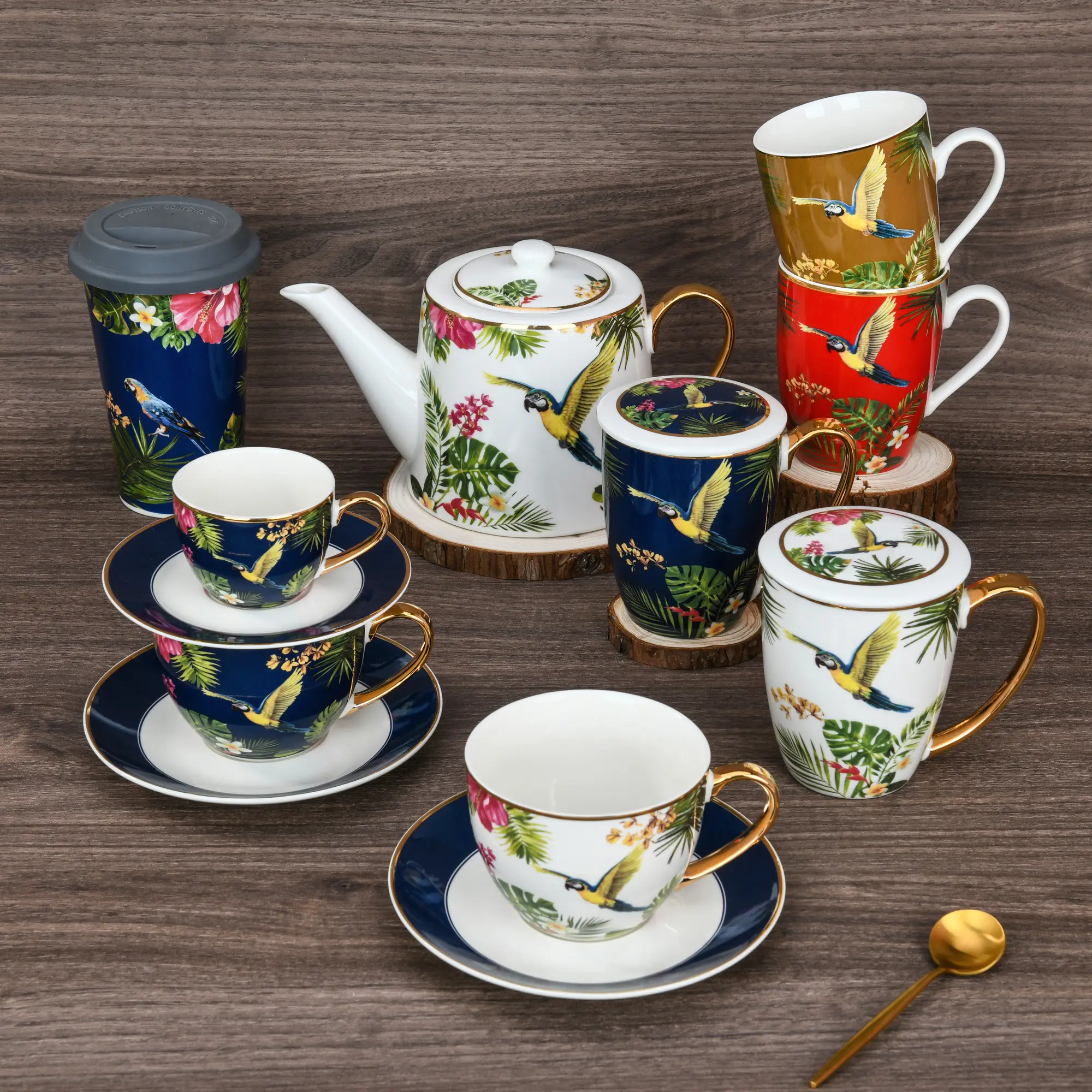 Высококачественные керамические кофейные/чайные подарочные наборы, устойчивые керамические кофейные чашки, розовые чайные подарочные кружки, набор