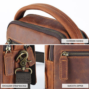 กระเป๋าหนังวัวแท้ AndoBag รุ่น Crazy Horse สำหรับผู้ชาย กระเป๋าสะพายข้าง กระเป๋าถือสไตล์วินเทจ รุ่น 1369 - Product Image 6