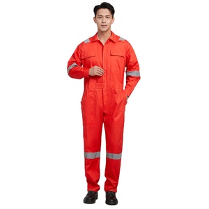 Baju kerja desain terakhir, baju seragam kerja pria katun 100%, pakaian kerja Anti listrik statis, setelan Boilersuit keselamatan, pakaian kerja - Product Image 2