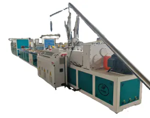 two color super market plastic PVC price label holder profile production line / PVC price label tag extrusion machine