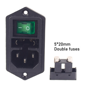 Modulo di Alimentazione IEC C14 con Filtro EMI, Montaggio a Vite, 2 Fusibili e Interruttore a Bilanciere Illuminato Verde - Product Image 4
