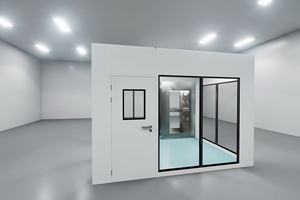 Cabina de Cuarto Limpio Modular ISO7 Nueva, Filtro HEPA AES, Flujo de Aire de 1200 m/h, 99% de Eficiencia, Paneles Sándwich, Construcción de Aluminio, 1 Año - Product Image 3
