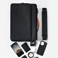 Sac à bandoulière pour ordinateur portable 13-14 pouces, résistant à l'eau et aux chocs, avec logo personnalisé, idéal pour les voyages d'affaires, vente en gros