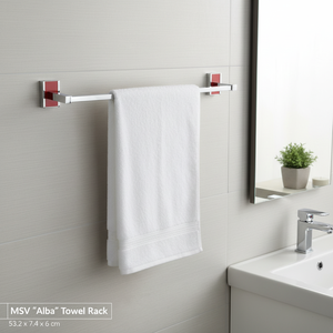 Portasciugamani MSV 'Alba' in zinco cromato 53,2 x 7,4 x 6 cm - Product Image 3