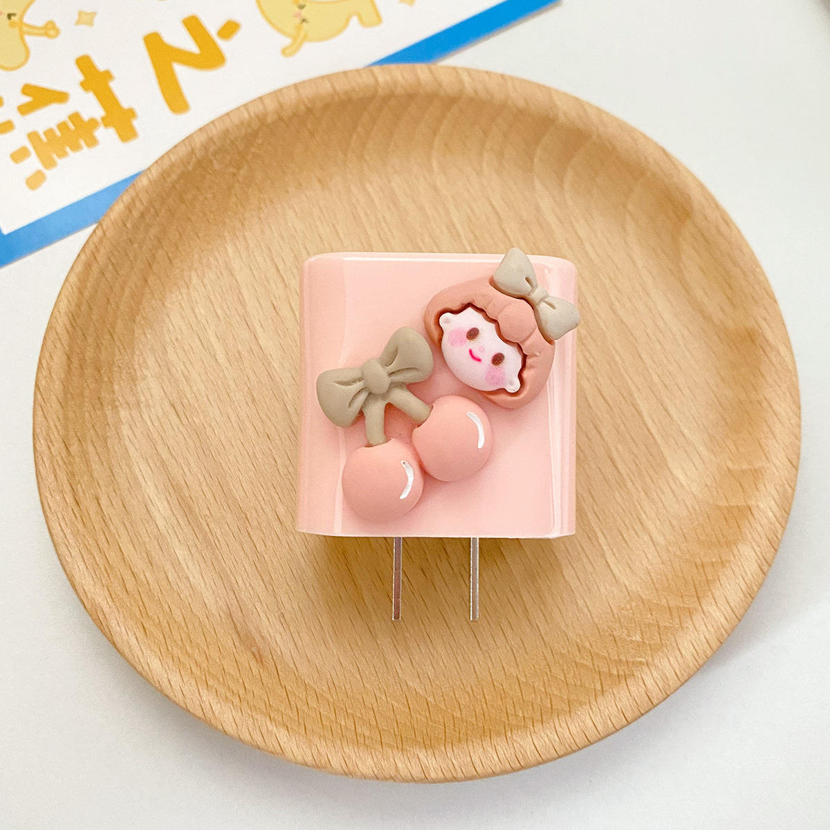 20W-Stereo Pink Girl + Cherry Powder Charger Set