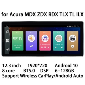 NAVIHUA 12.3 Inch Car DVD Player FM AM MP5 Android Head Unit Auto Stereo Car Radio <b>Monitor</b> GPS Navigation for Acura MDX - Product Image 3